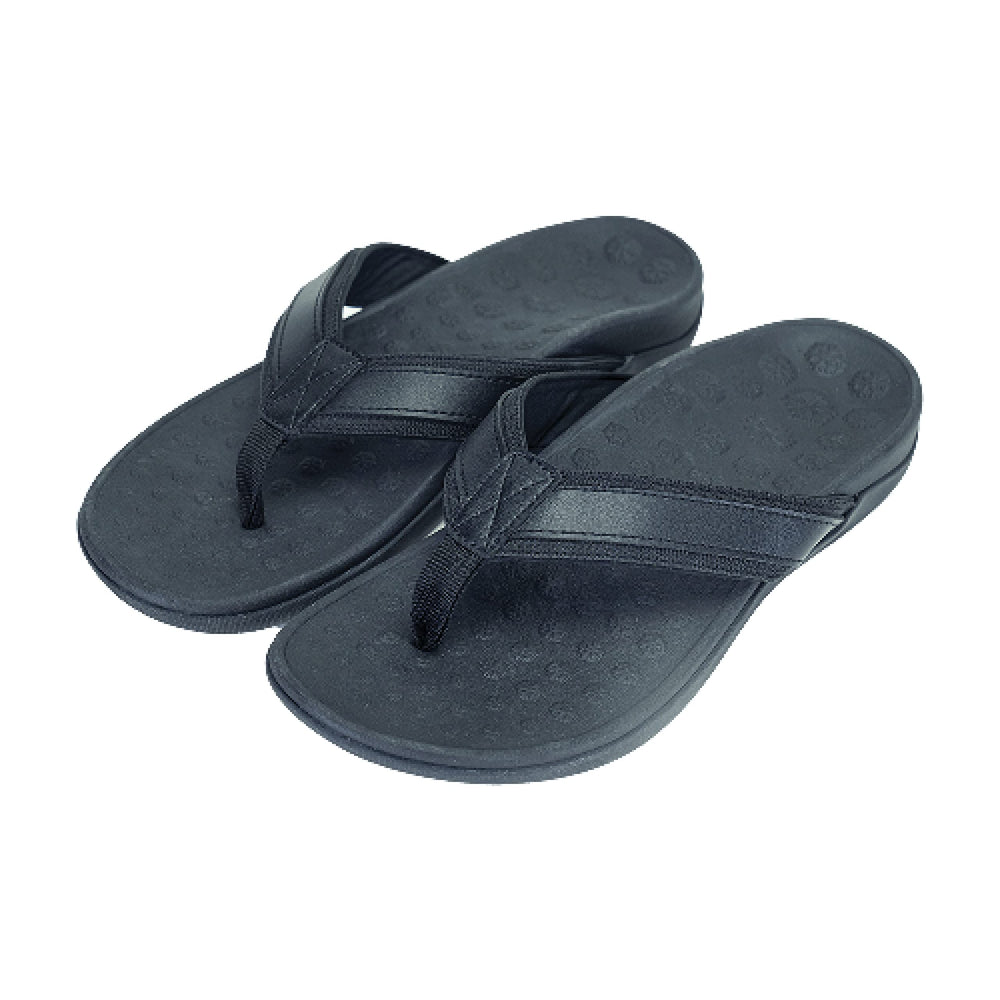 WalkFit Platinum toe-post leather sandal with comfortable toe-post and secure strap for daily wear.