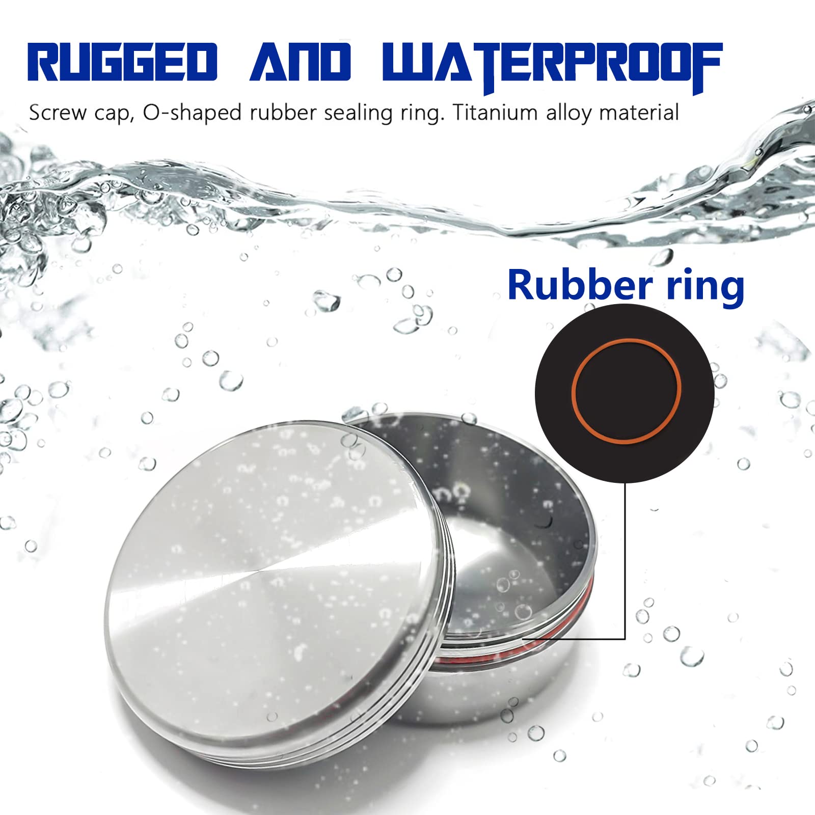 WANERSEN EDC urgency capsule case, rugged metal design for outdoor emergencies.