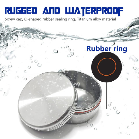 WANERSEN EDC urgency capsule case, rugged metal design for outdoor emergencies.