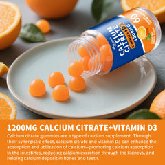 Wanish Calcium Citrate absorption graphic emphasizes high bioavailability and gut-friendly formula.