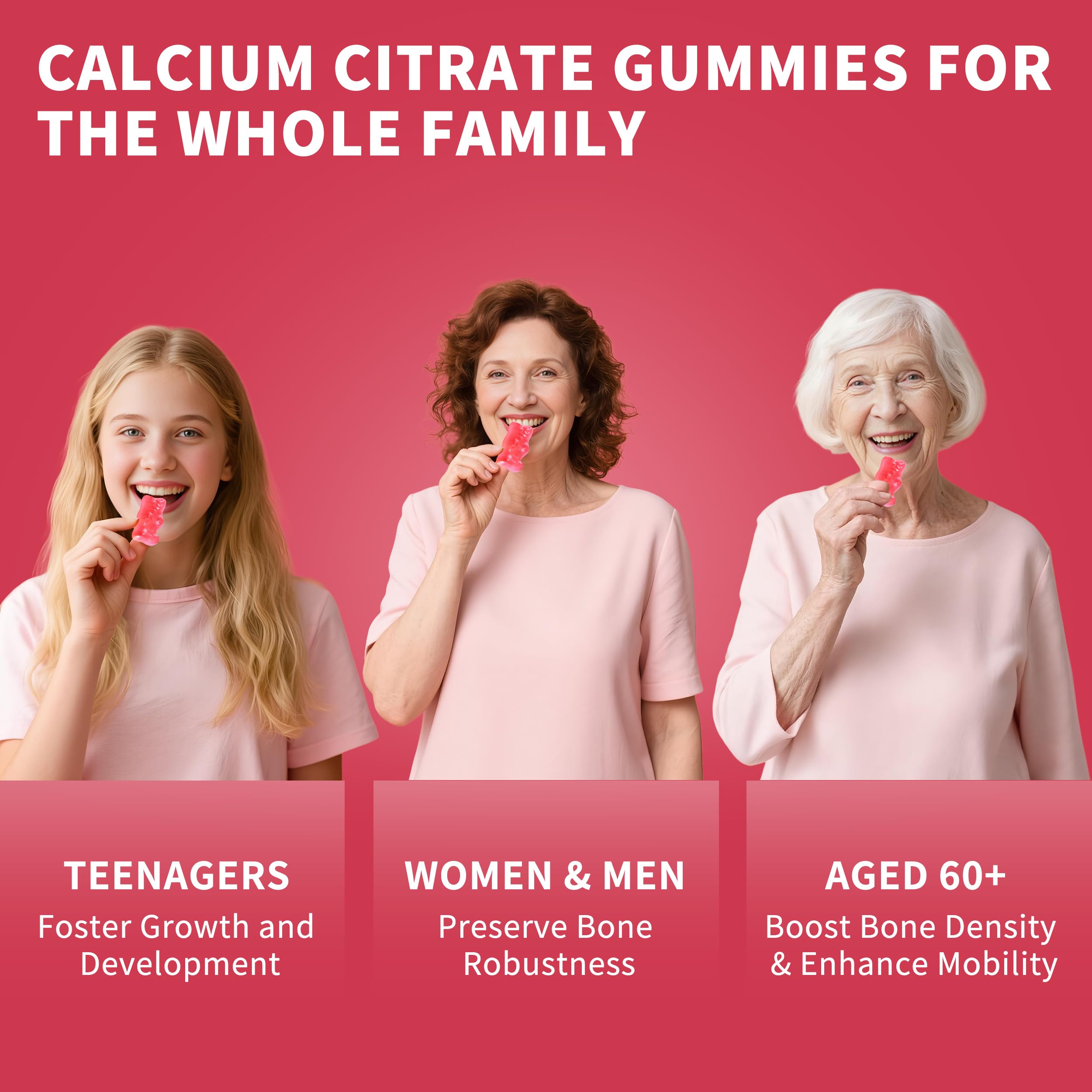 Dosage guide for Wanish gummies shows two gummies per day