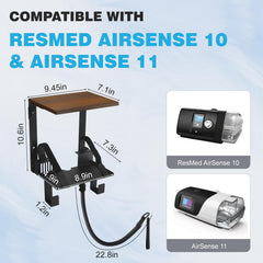 Wanyshapy CPAP hose holder with 180-degree arm prevents tubing tugging.