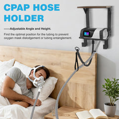 Wanyshapy wall-mounted CPAP unit elevates machine for easier access.