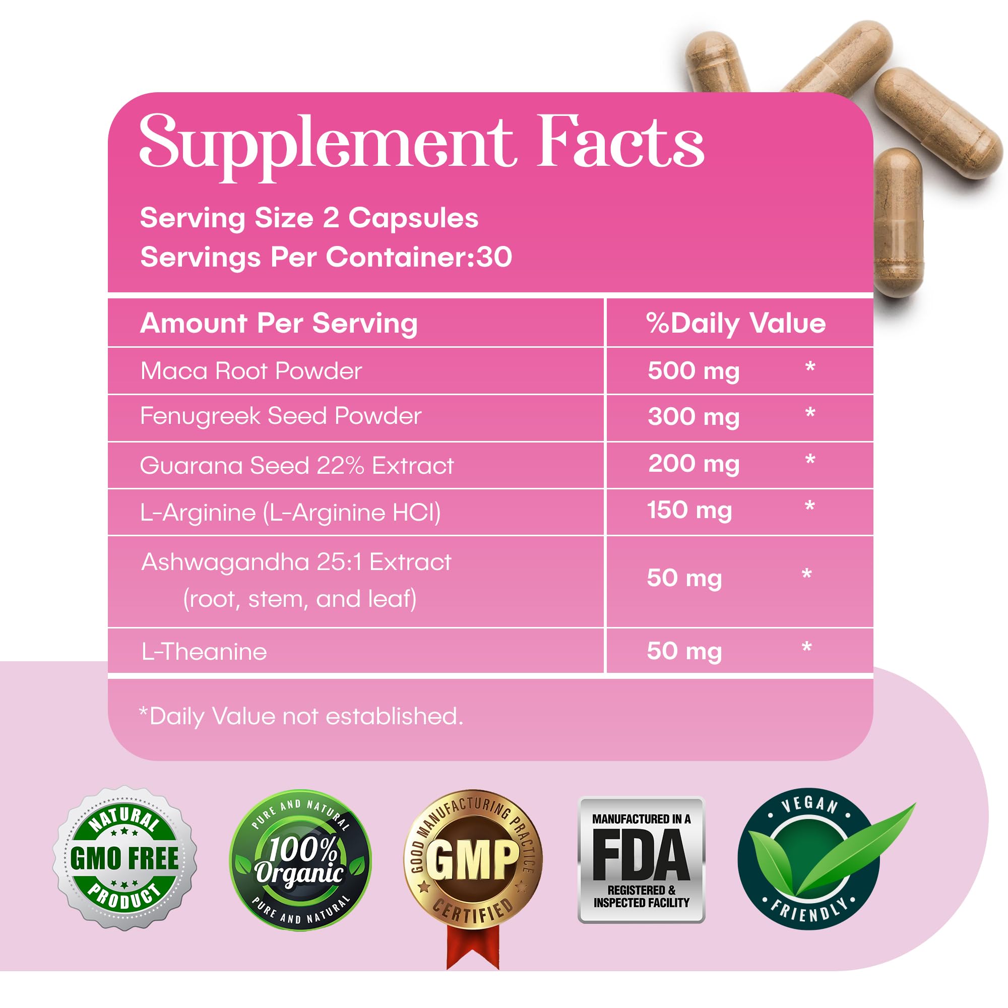 Waòm Wellness Crave bottle open, ready for consistent use to boost desire and focus.