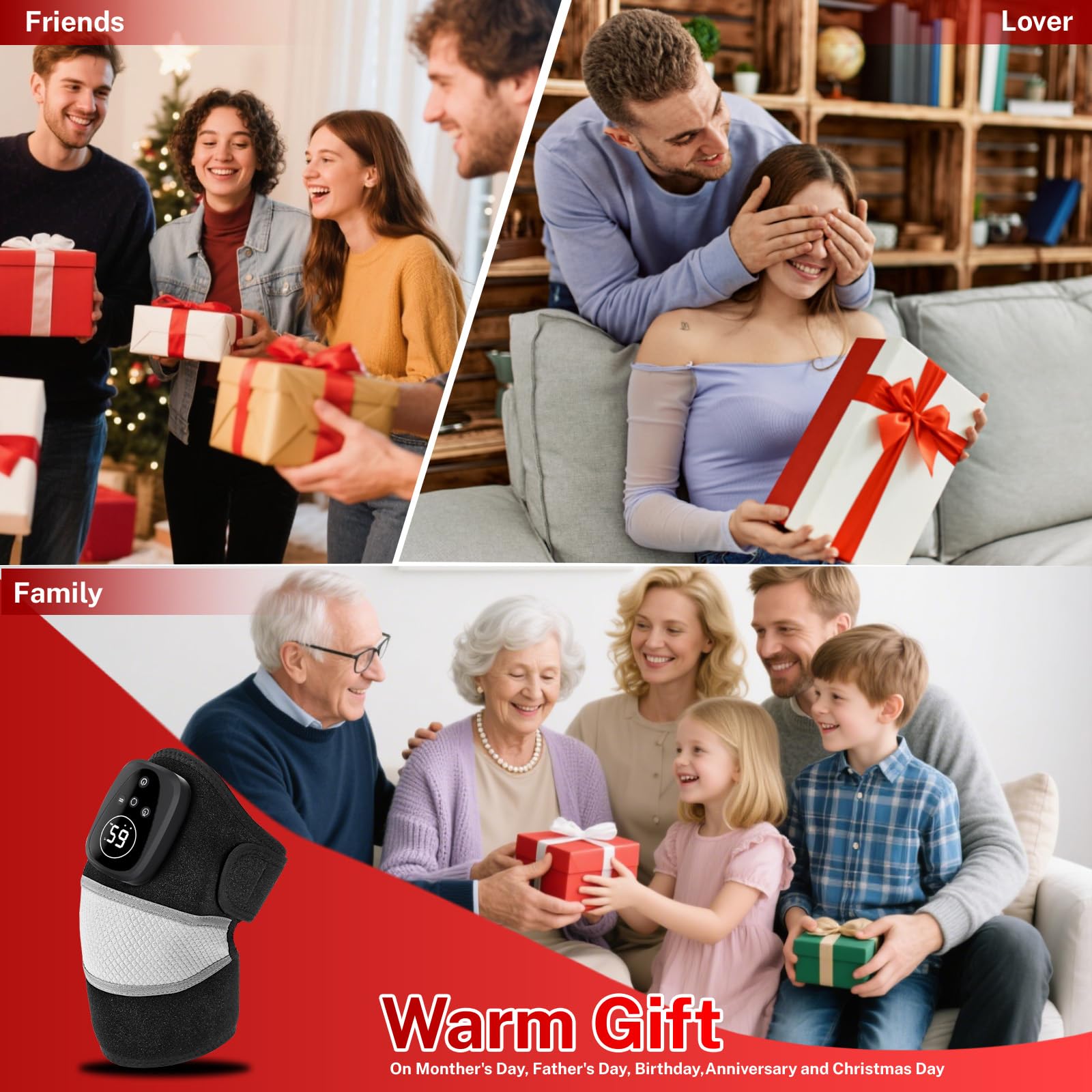 WAPAG knee device with easy-clean neoprene belt after use