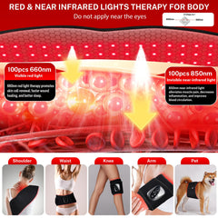 WAPAG belt 660nm red light highlights surface-level skin support