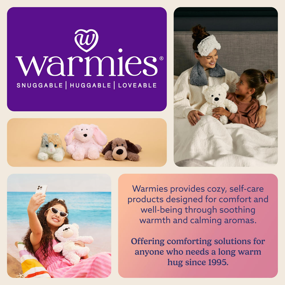 Warmies Hippo on bedtime creates a cozy ambience for winding down.