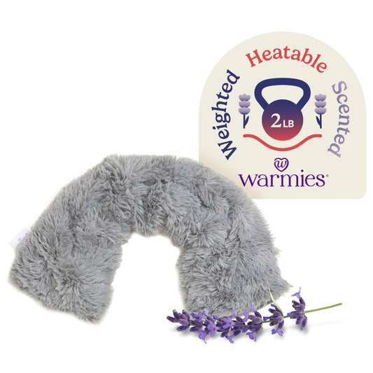 Warmies neck wrap Curly Gray warms the neck for cozy relaxation