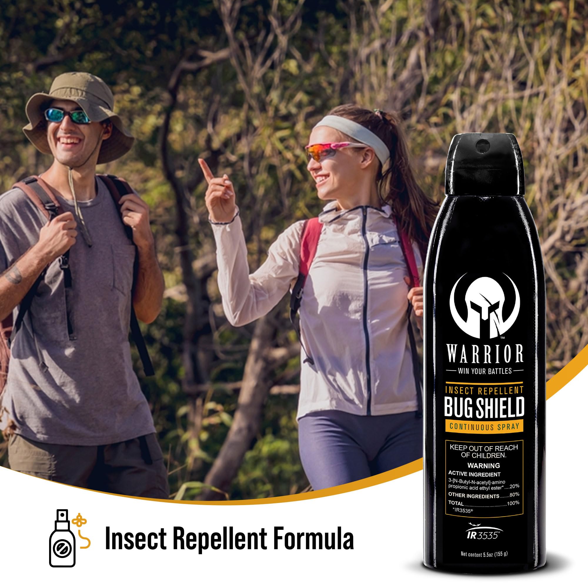 Warrior IR3535 formula offers skin-friendly protection for sensitive users.