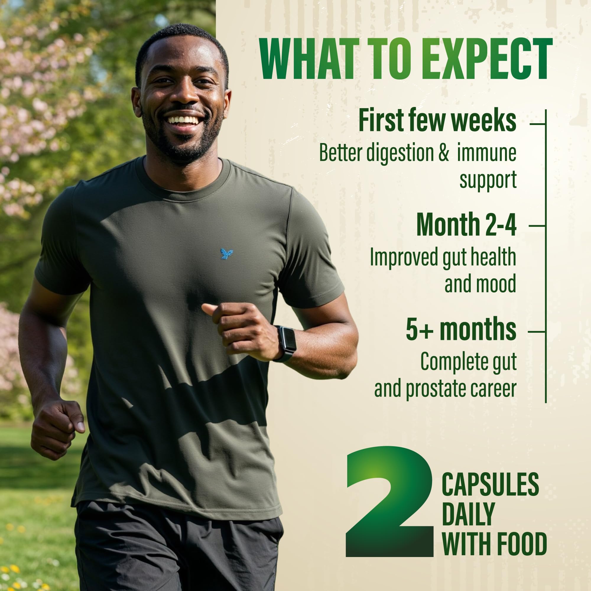 Prostate care blend with cranberry, saw palmetto, and nettle imagery