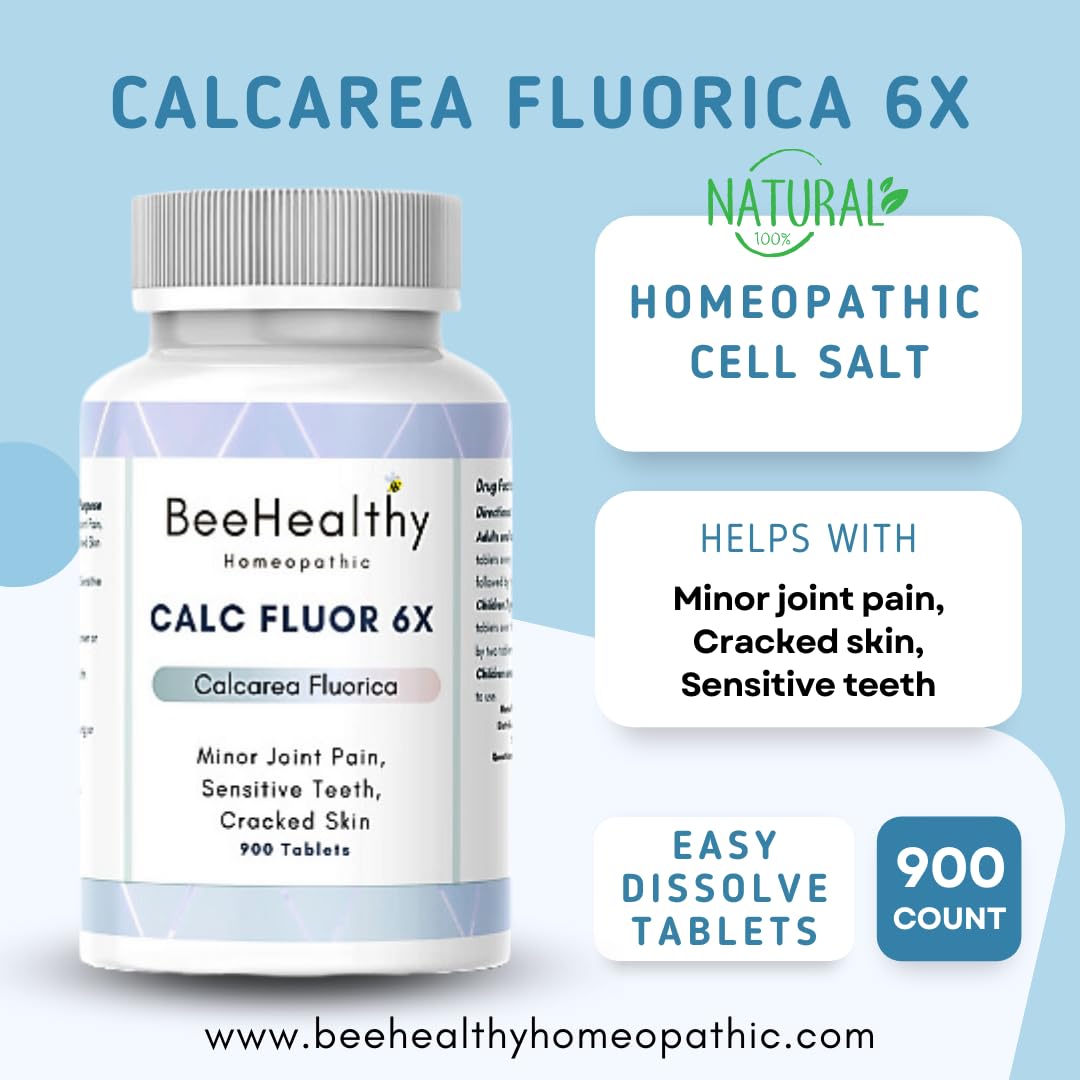Close-up of Warsan Calcarea Fluorica 6X tablets for daily dosing.
