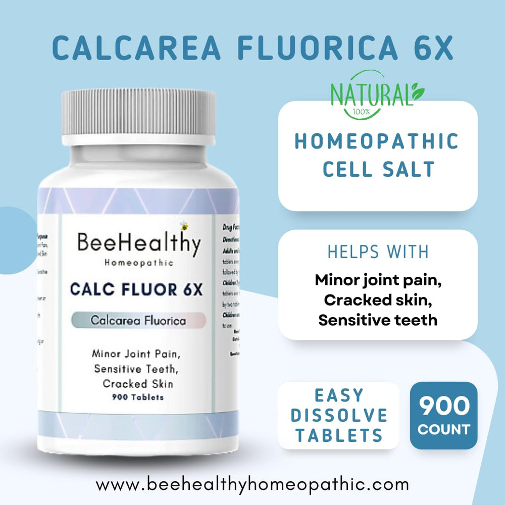 Close-up of Warsan Calcarea Fluorica 6X tablets for daily dosing.