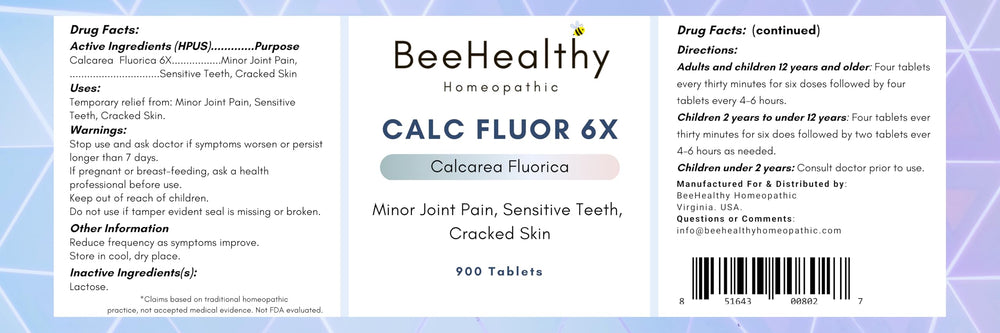 Usage-ready Warsan Calcarea Fluorica 6X bottle for regular routines.