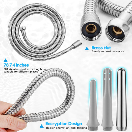 Washever three-heads douche nozzles provide customizable cleansing options