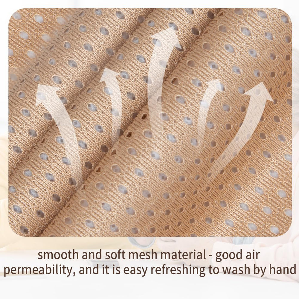 Washinbed 3-layer tracheostomy cover with built-in air filter blocks dust.