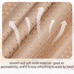 Washinbed 3-layer tracheostomy cover with built-in air filter blocks dust.