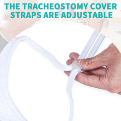 WASHINBED tracheostomy cover adjustable neck straps for secure, customized fit.