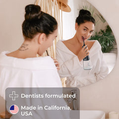 Water DENT enamel-brightening detail hints at brighter-looking enamel