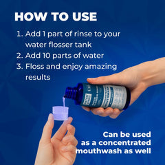 WATER DENTUSA-made packaging on top of clean countertop