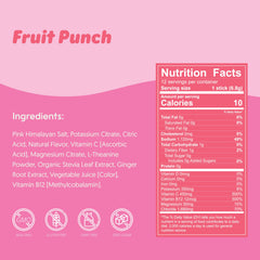 Waterboy fruit punch stick mix ready to dissolve for quick hydration.