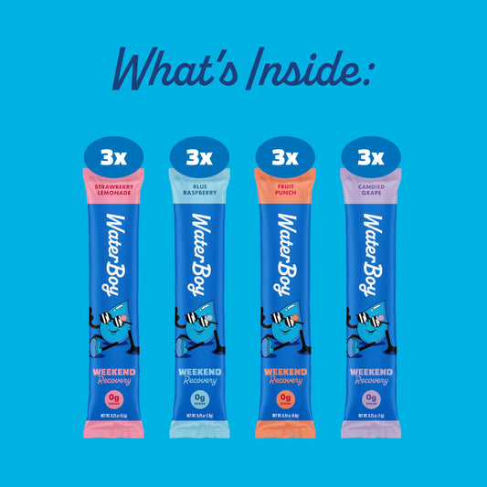 Waterboy ginger L-Theanine sticks close-up for flavorful recovery after workouts