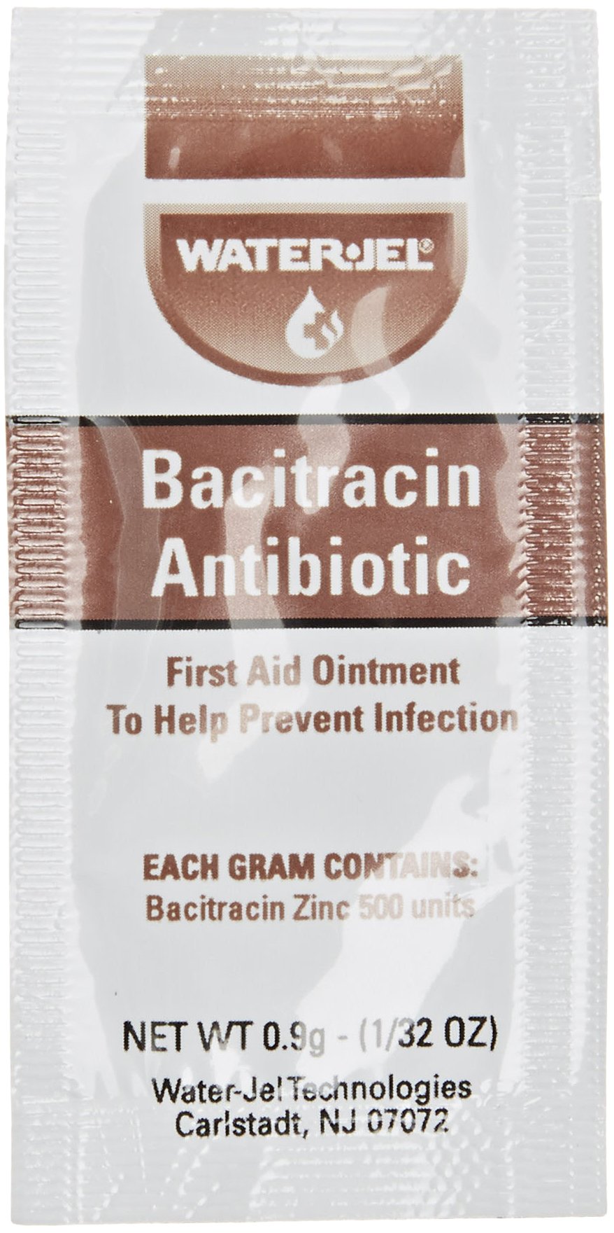 Water Jel 2534 bacitracin zinc ointment 9g pack for minor cuts and scrapes - reduces infection risk.