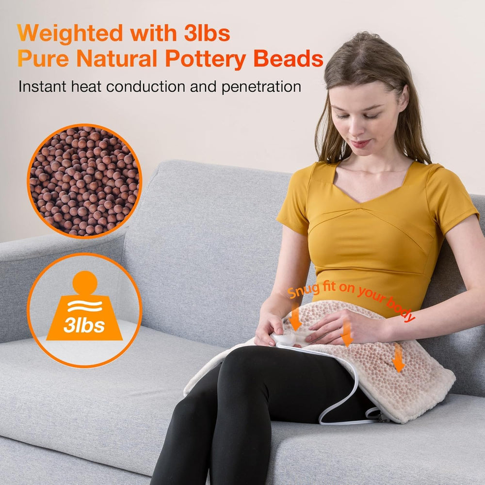 Pad provides full-back coverage from shoulders to mid-back for comprehensive relief.