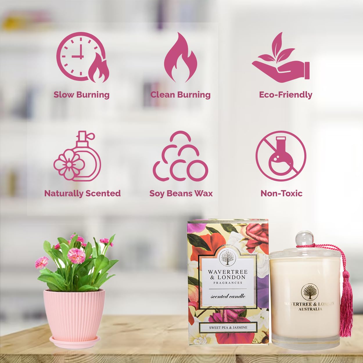 Wavertree London organic soy candle packaging ready to gift