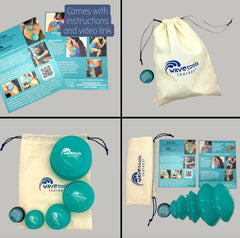 Wavetools Therapy Easy Glide M teal cup for arms and shoulders.