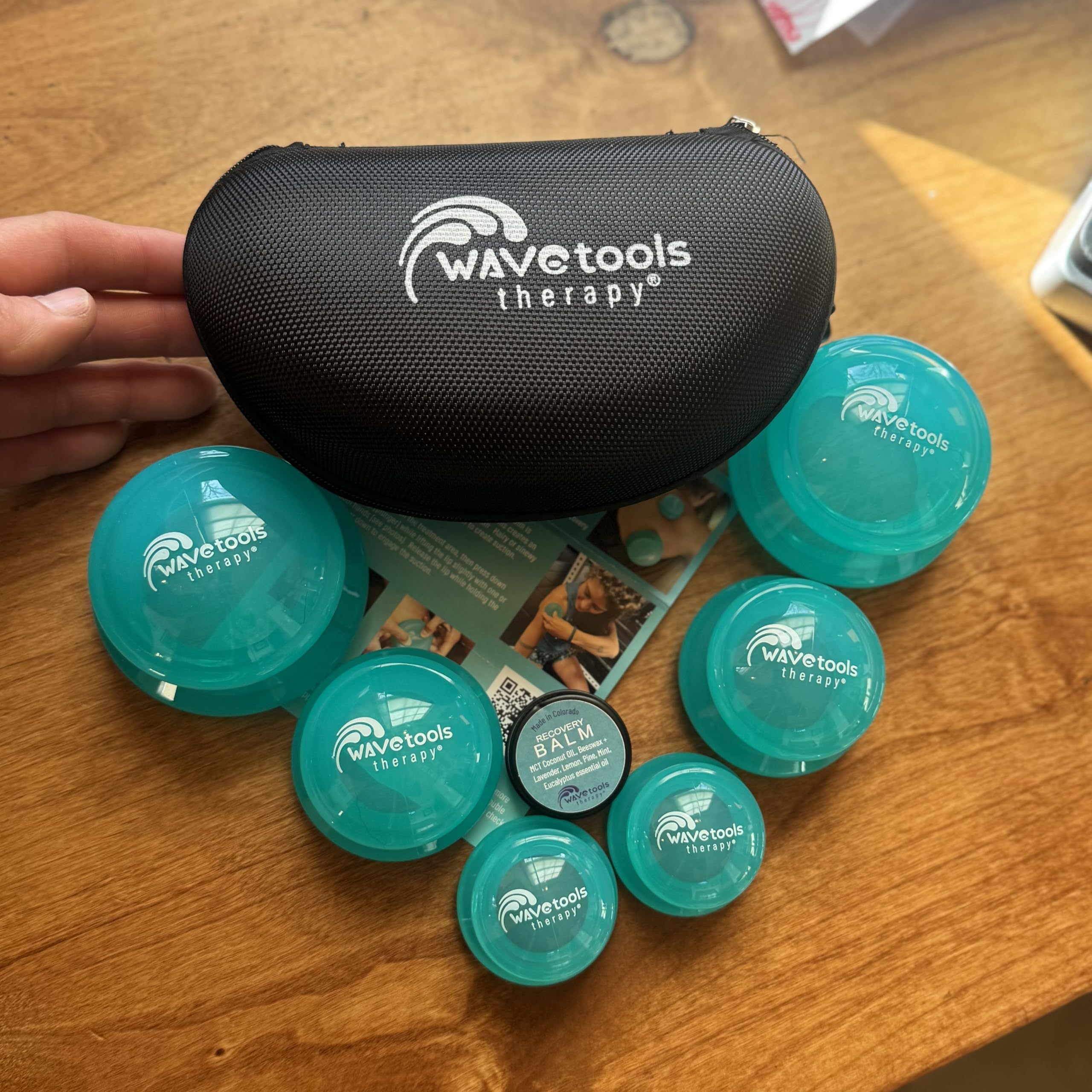 Wavetools Therapy Glide medium cup for legs and back, promoting comfortable tissue release