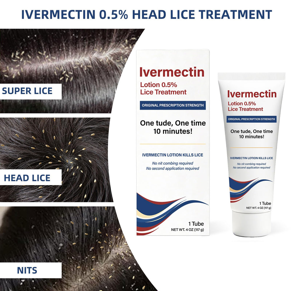 Wdelya Ivermectin Lotion showing no-nit combing advantage.