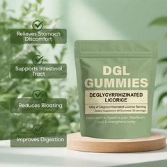 WDVNEX DGL Gummies berry flavor bottle close-up highlighting daily consumption