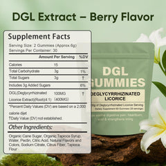 WDVNEX DGL Gummies licorice root extract emphasizes natural ingredients