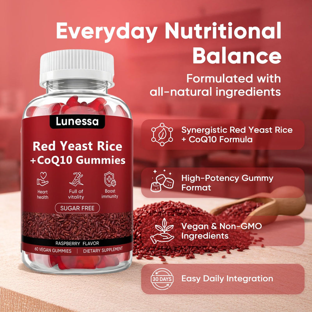 WDVNEX Lunessa raspberry-flavor gummies close-up highlighting sugar-free chewable option