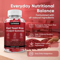 WDVNEX Lunessa raspberry-flavor gummies close-up highlighting sugar-free chewable option