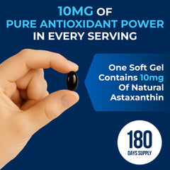 We Like Vitamins Astaxanthin back label with supplement facts.