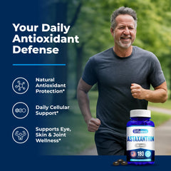 We Like Vitamins Astaxanthin front label highlighting 10 mg per serving.