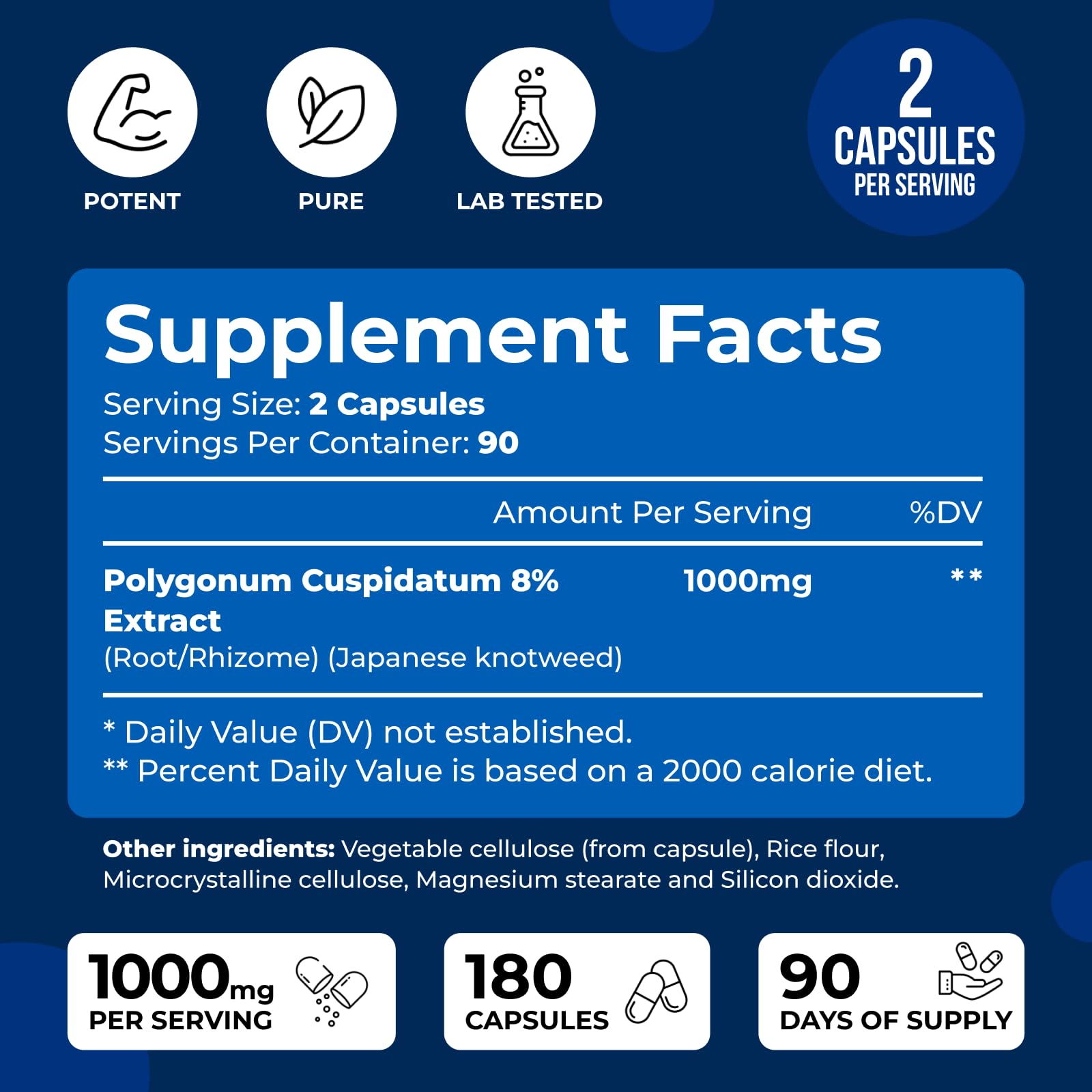 We Like Vitamins Resveratrol bottle open, reveals 180-capsule supply