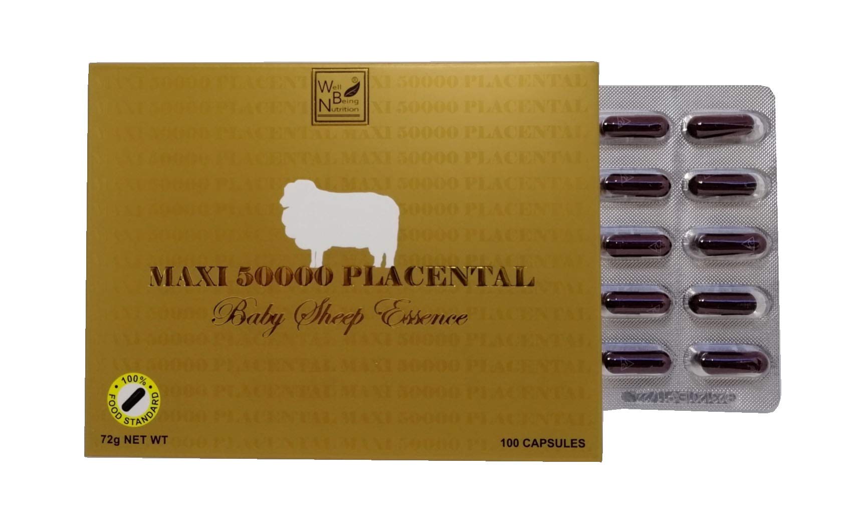 Wealthy Health packaging design close-up for premium feel