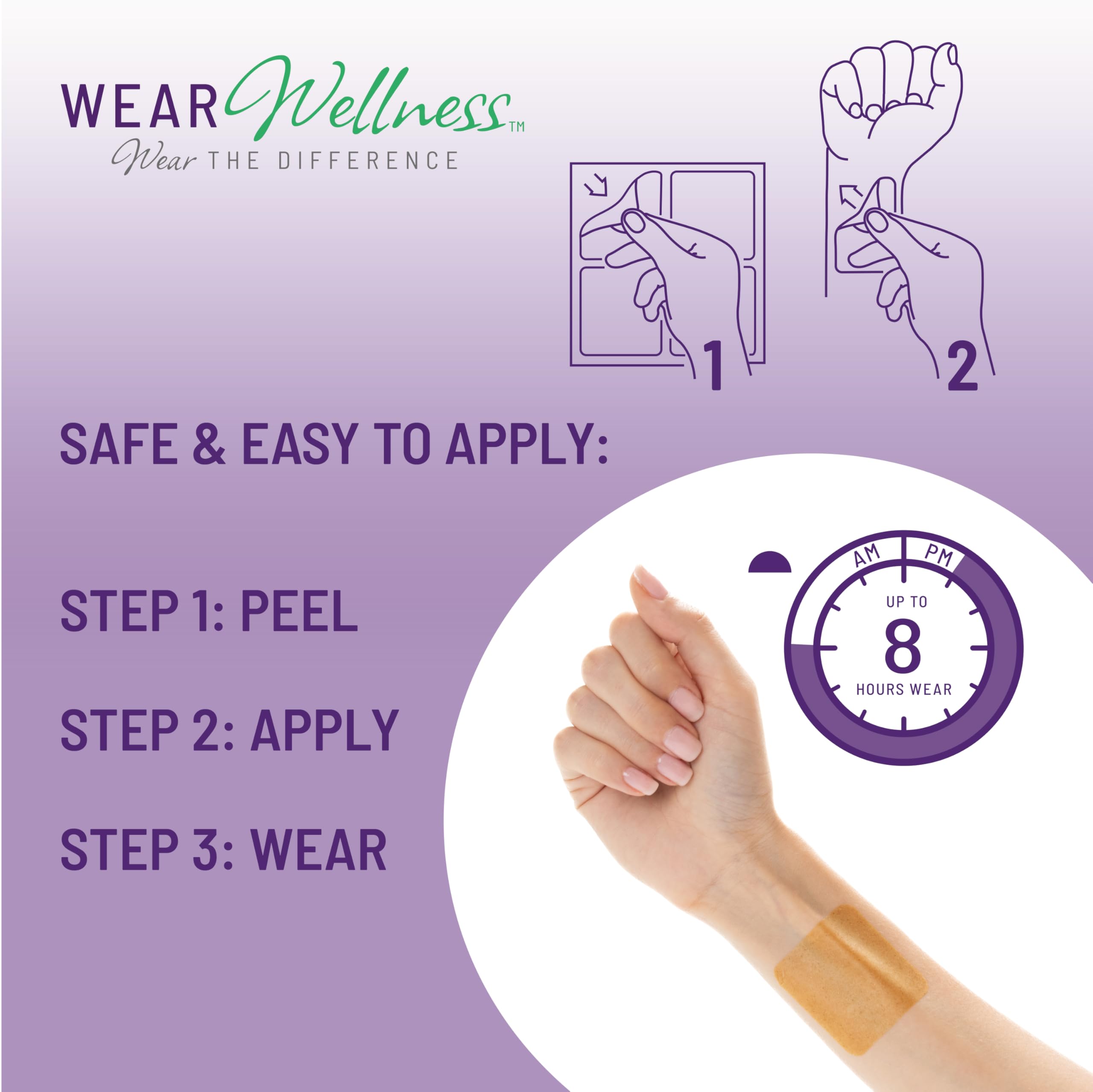 Wear Wellness Unwind Patch with Ashwagandha for relaxing support