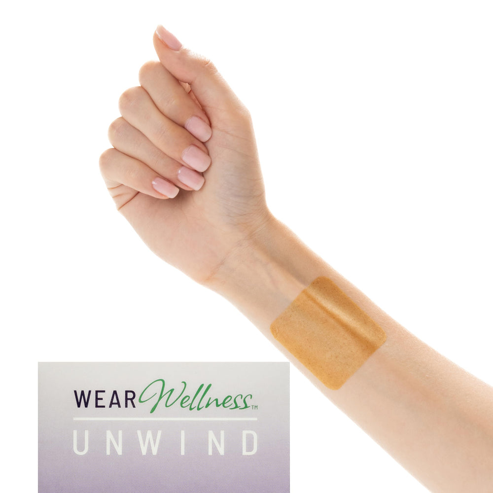 Wear Wellness Unwind Patch featuring GABA for calm focus