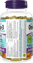 Webber Naturals bottle beside skyline suggesting cardiovascular support.