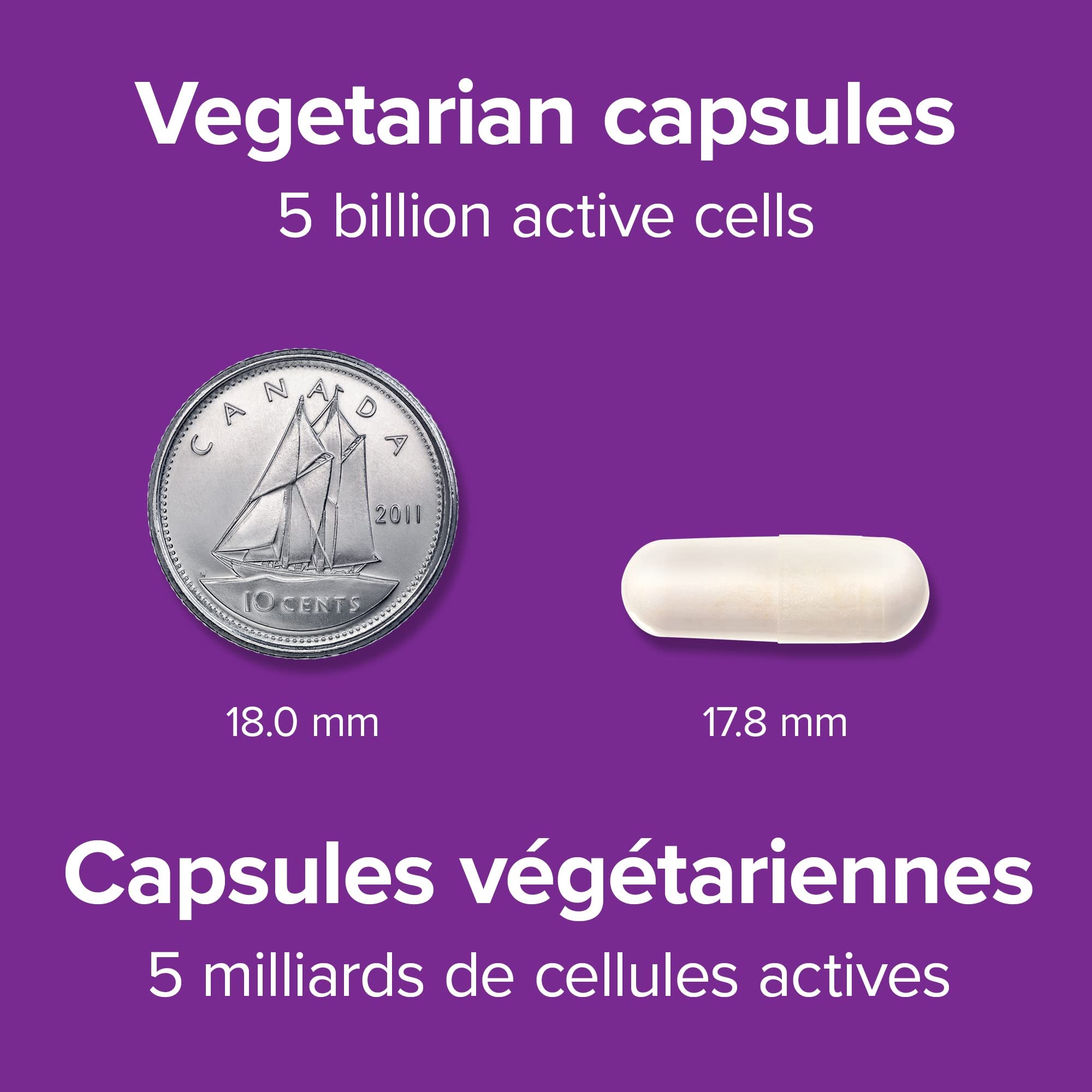 Back of Webber Naturals bottle displaying supplement information and multi-strain notes.