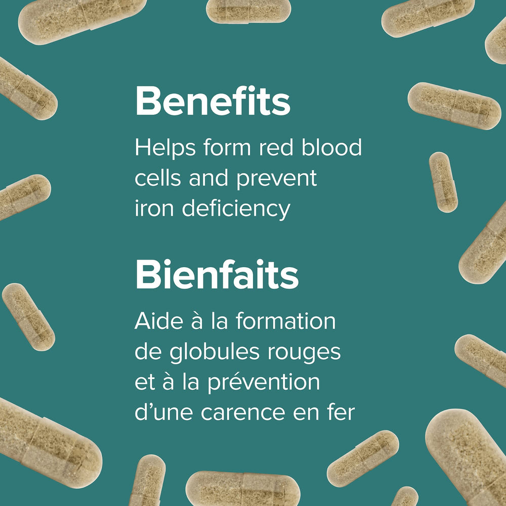 Webber Naturals Gentle Iron capsules on hands illustrating everyday wellness