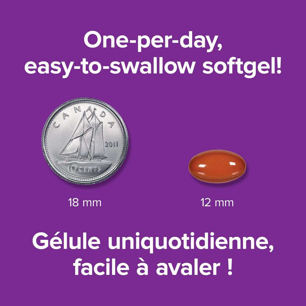 Webber Naturals softgel texture close-up emphasizing smooth swallow.