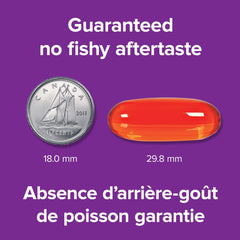 Webber Naturals Omega-3 CoQ10 capsules back view for easy daily intake.