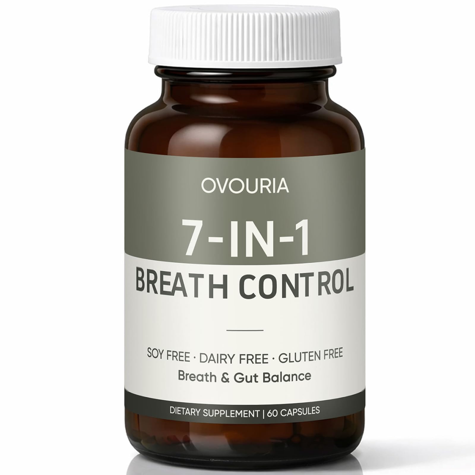 WEERSHUN Ovouria bottle showing 7-in-1 breath balance features