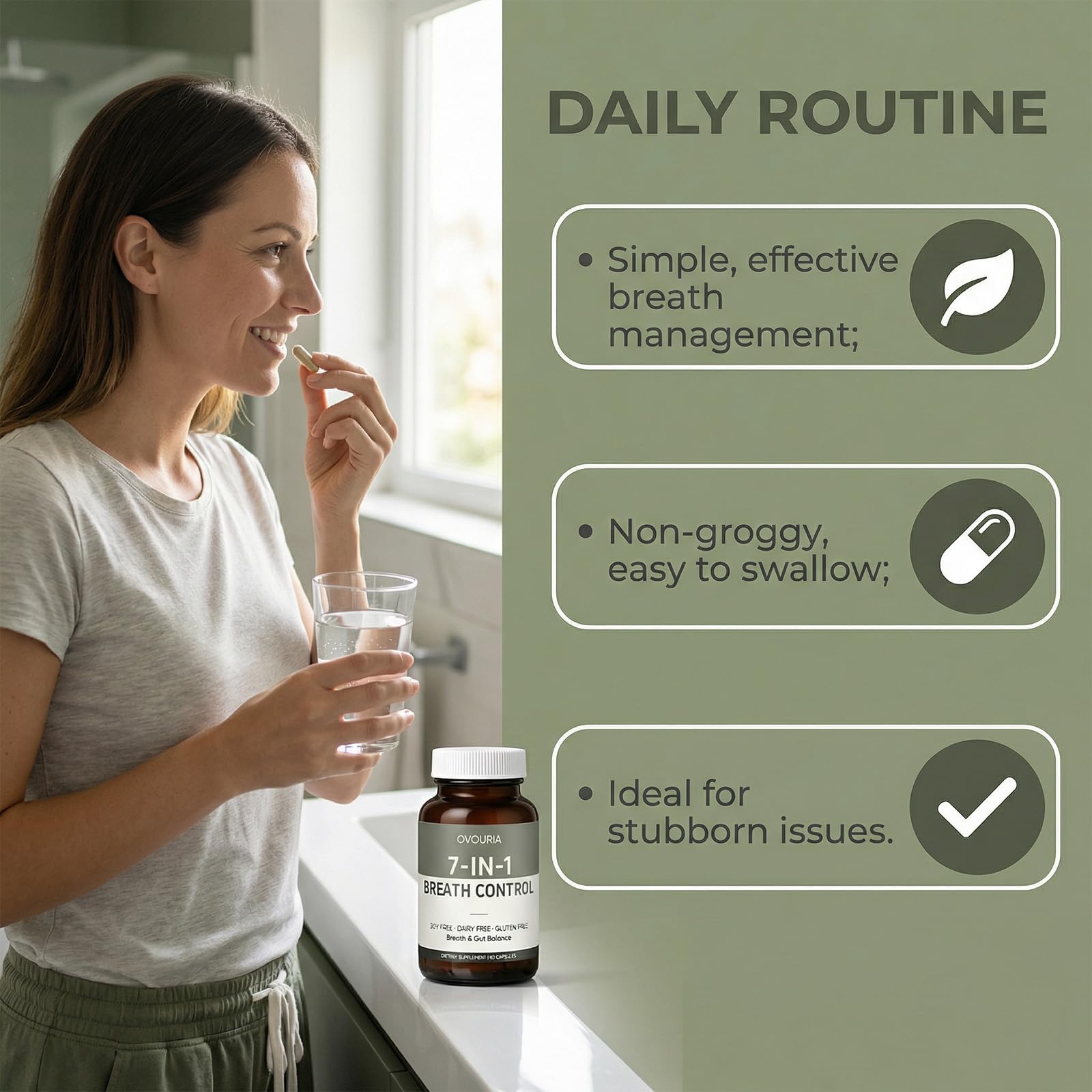 WEERSHUN Ovouria label emphasizes vegan and non-GMO ingredients