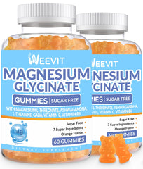Weevit sugar-free magnesium gummies bottle front for daily wellness