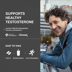 Weider Prime ashwagandha extract visual indicates adaptogenic support.